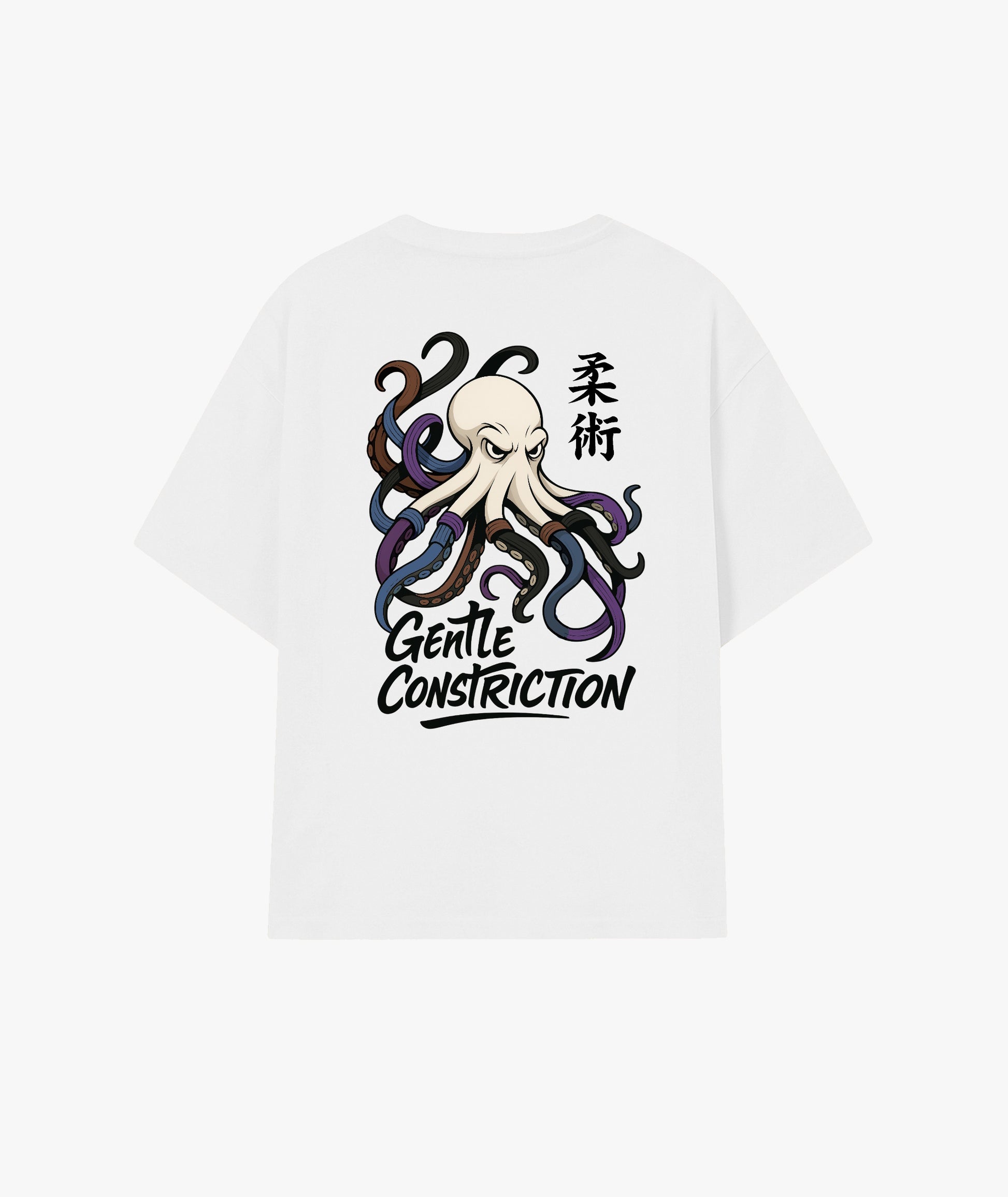 Gentle Constriction artic white oversize t-shirt back