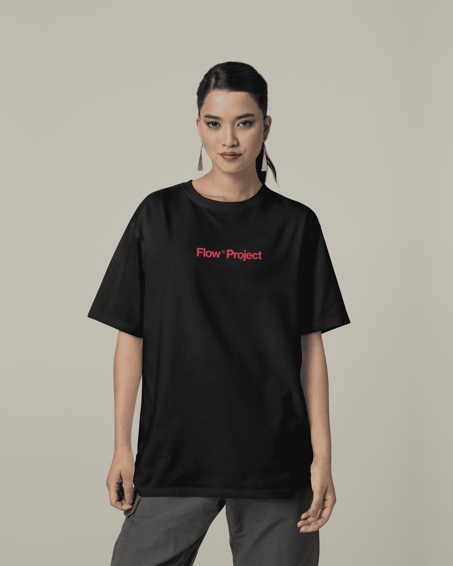 I Have No Friends T-shirt | Female Model Front - Flow Project