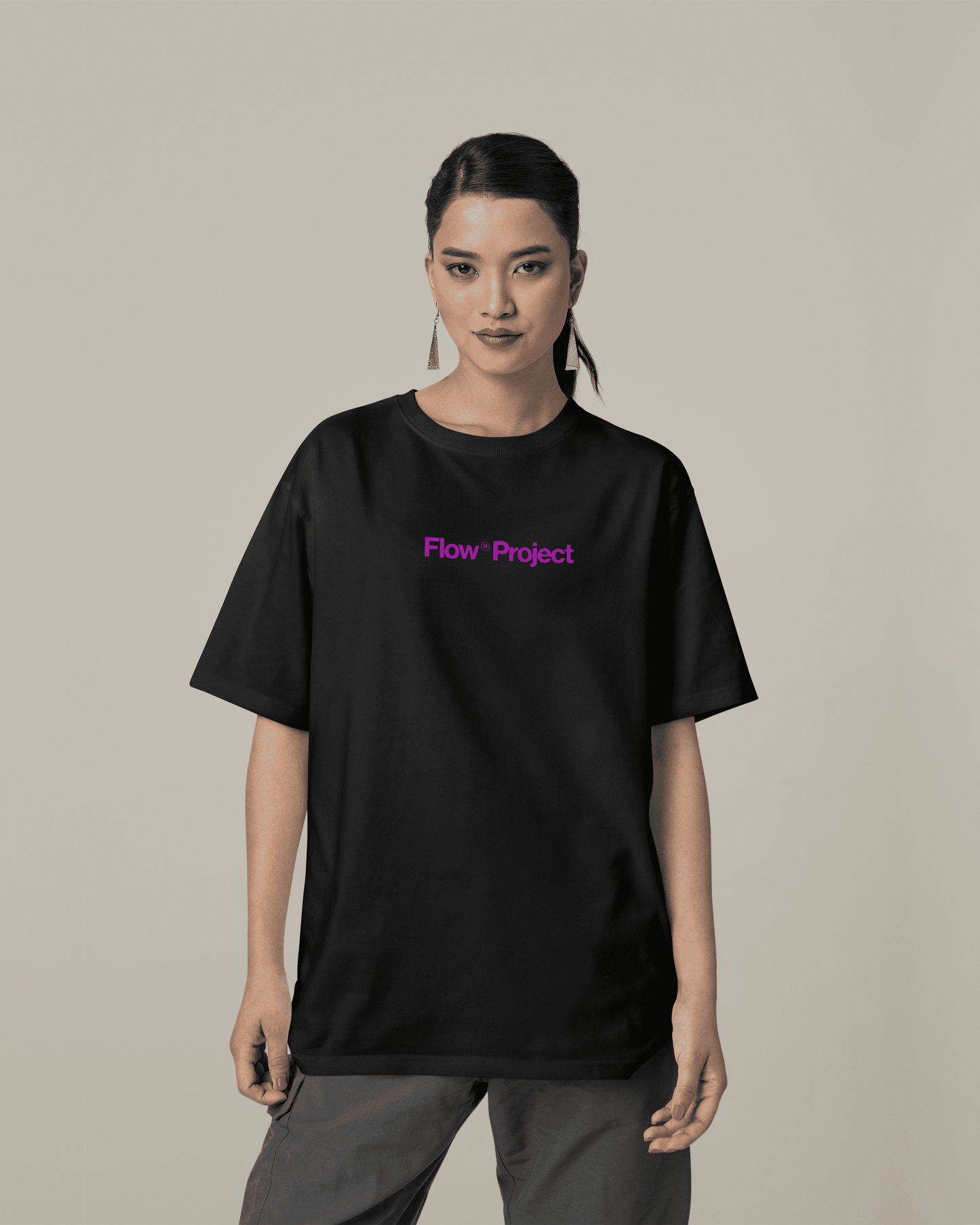 Autistic Advantage T-shirt | Female Model Front - Flow Project