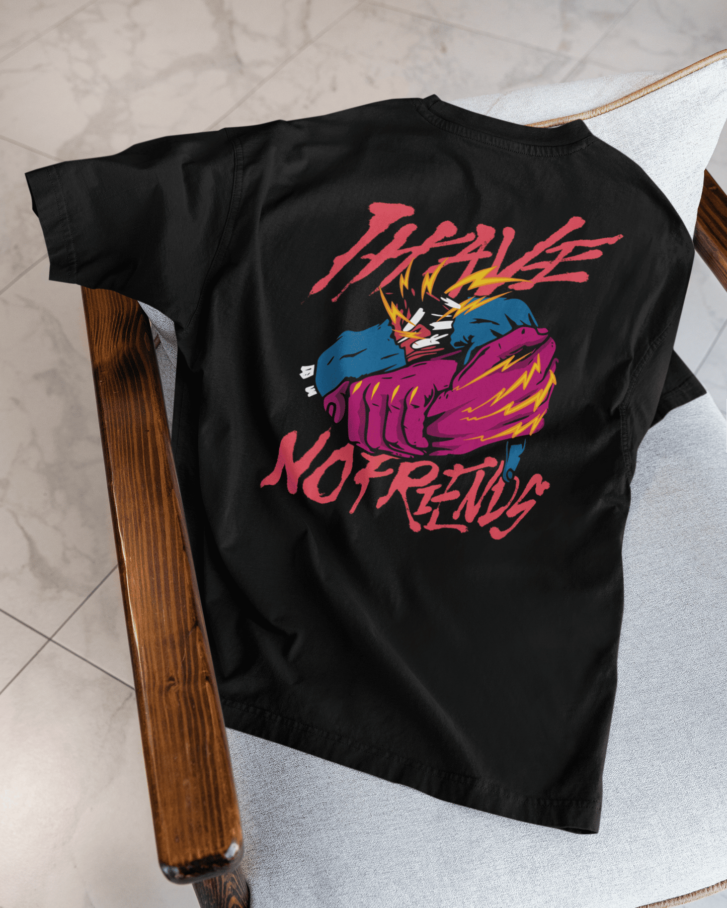 I Have No Friends T-shirt | No Model Back - Flow Project