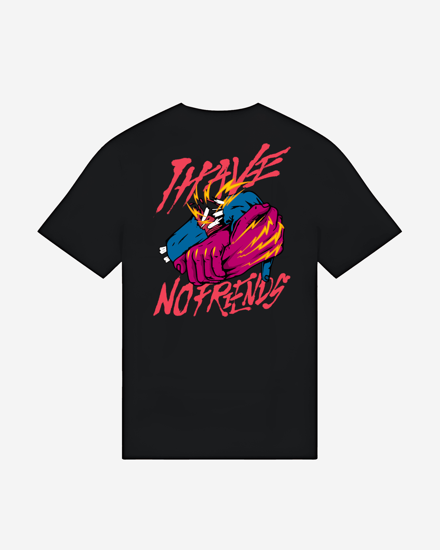 I Have No Friends T-shirt | Mockup Back - Flow Project