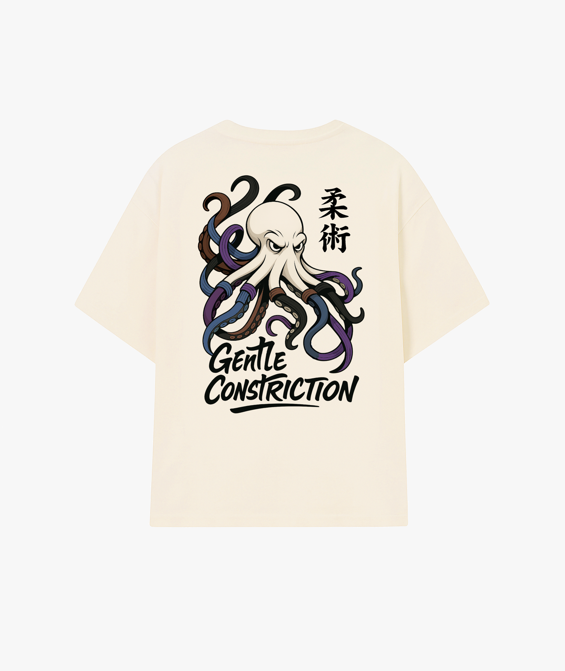 Gentle Constriction off white oversize t-shirt back