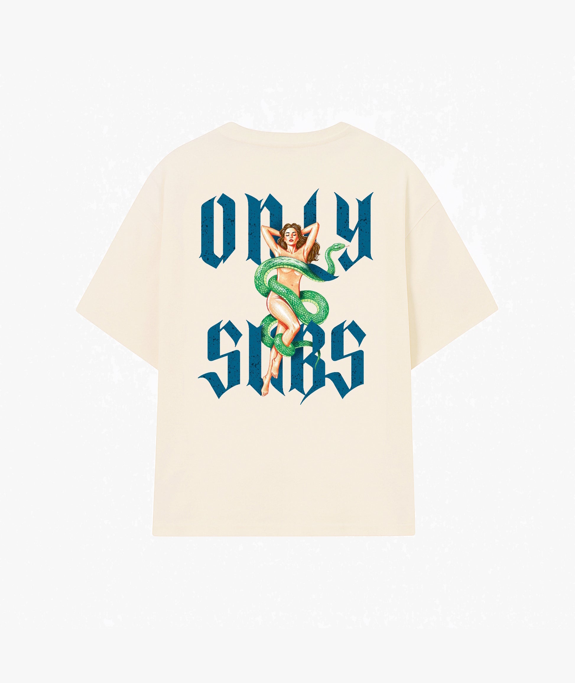 Onlysubs off white oversize T-shirt back