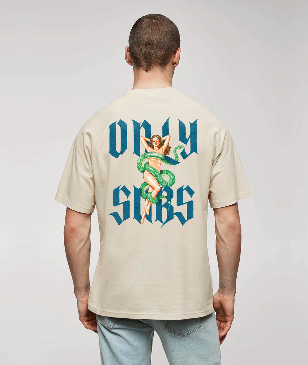 Onlysubs off white oversize T-shirt model back