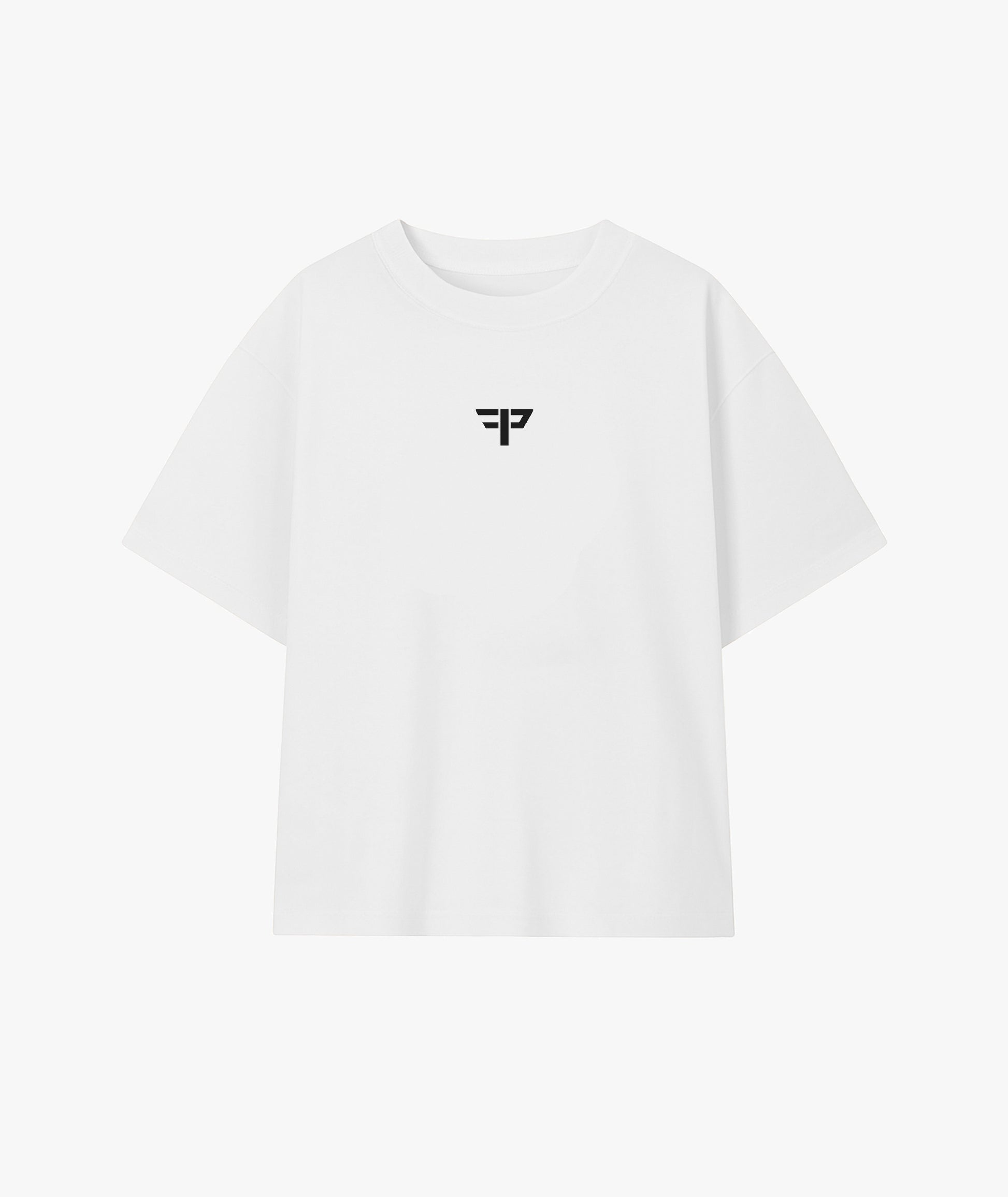 Choke Artist artic white oversize t-shirt front