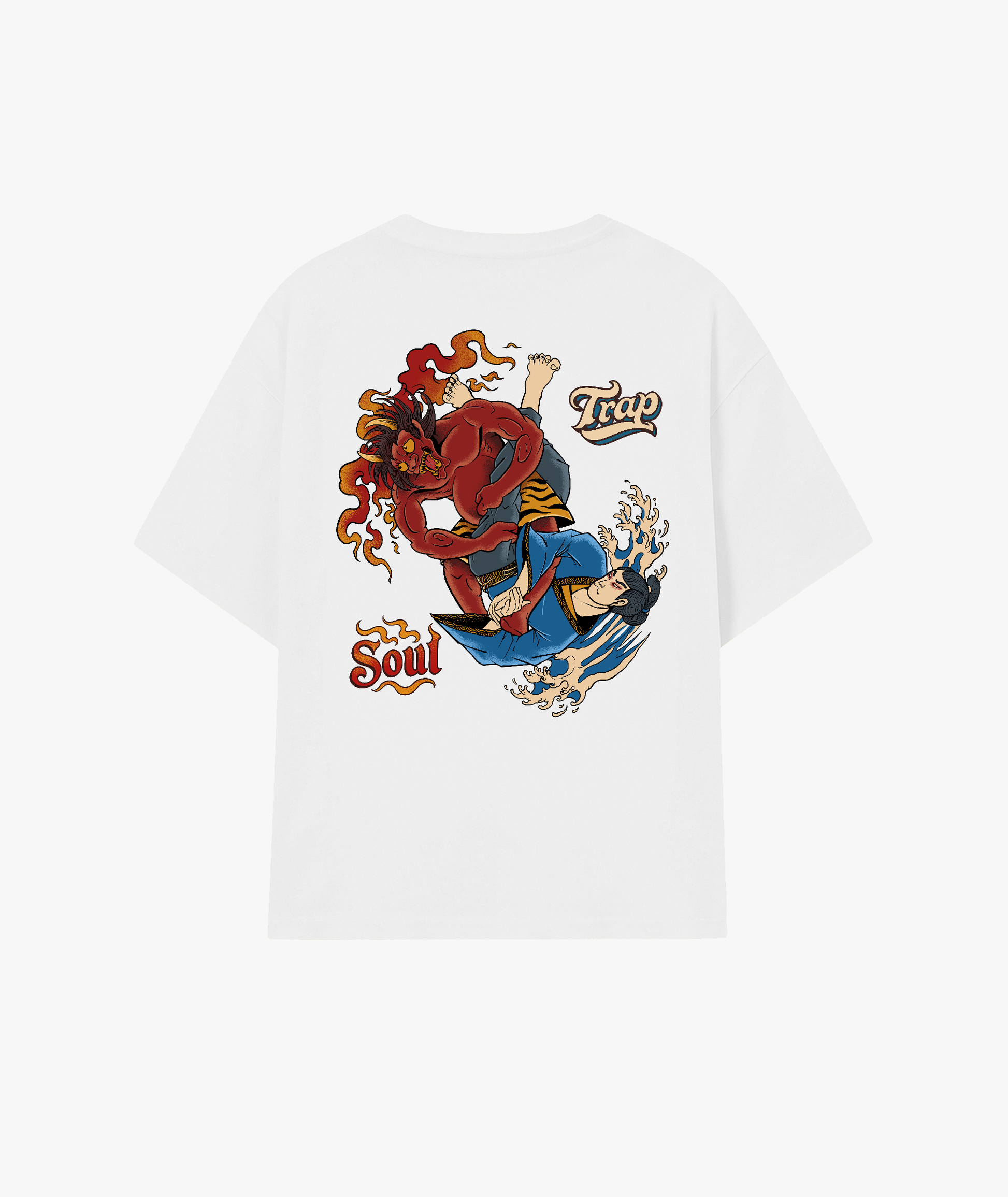 Soul Trap artic white oversize t-shirt back