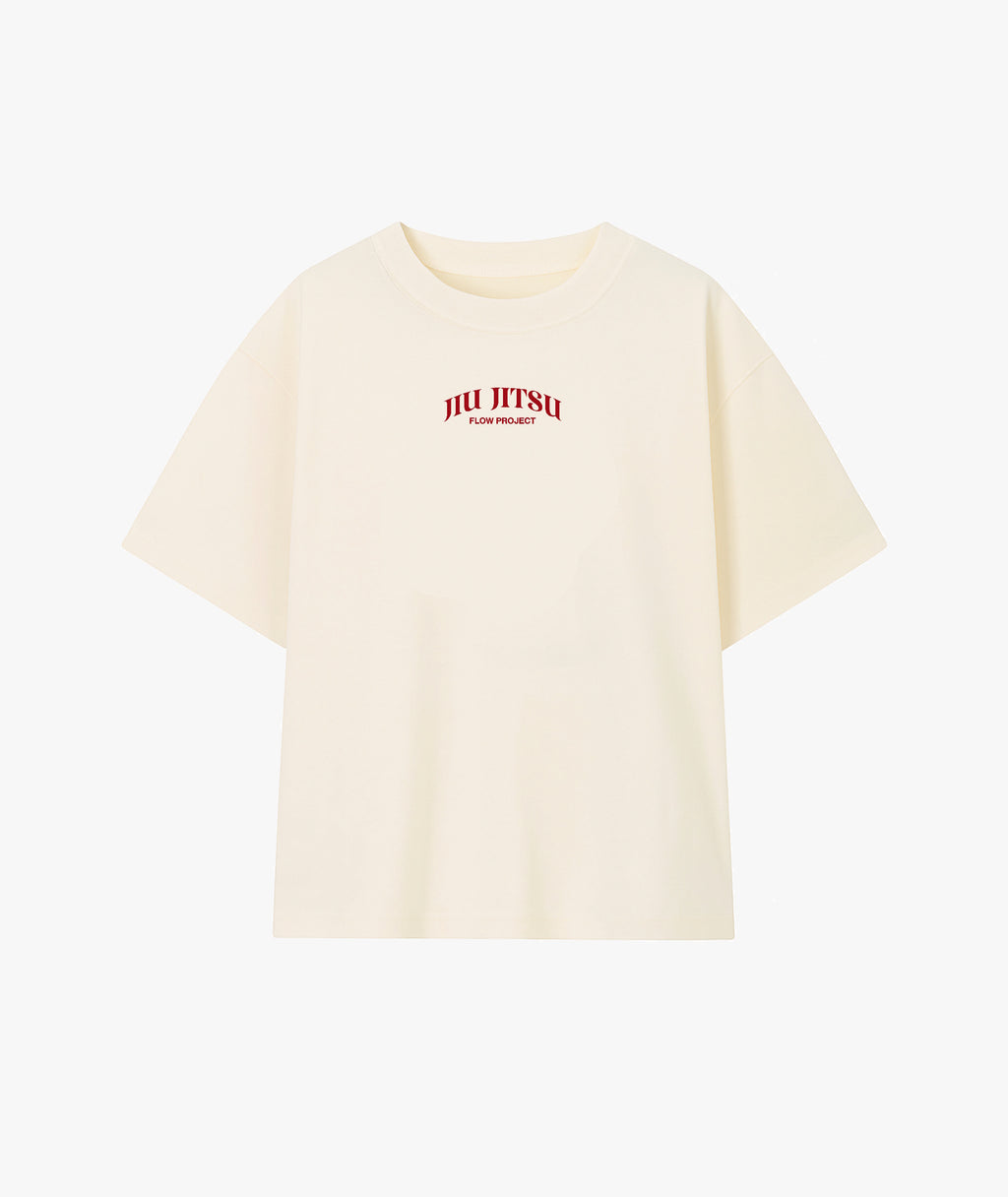 Vitruvian Man off white oversize t-shirt front